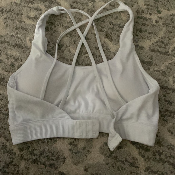 white, cross back bathing suit - Picture 2 of 3